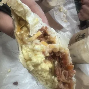 Both burritos could've been tighter to prevent the messiness.