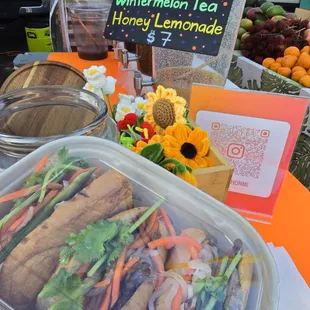 Special banh mi with chicken and beef, $18