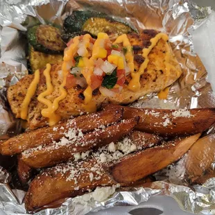 Salmon dinner