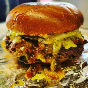 Pastrami Chilli burger