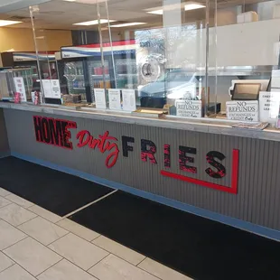 a view of a store counter