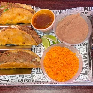 Birria Taco Street Trio