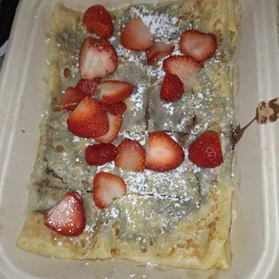 Strawberry Nutella crepe