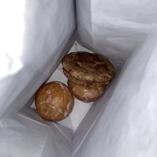 Orange type doughnuts &amp; Snickerdoodle cookies