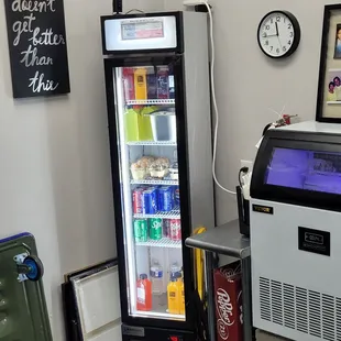 a refridgerator and refrigerator