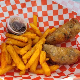 a basket of food