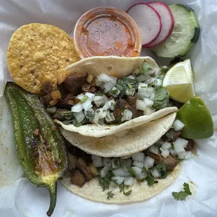 Beef &amp; Tongue Taco