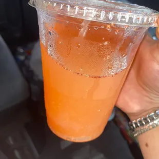 Strawberry lemonade sooo good !!! I need a gallon no cap