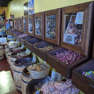 Barrels of candy