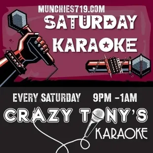 Karaoke Saturday 9pm -1am