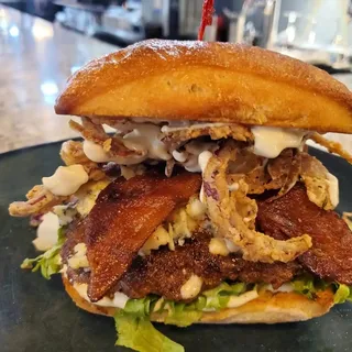 Blackened Bacon Blue Burger