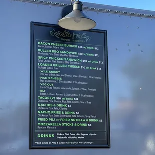 menu and prices