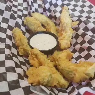 Fried avocados.