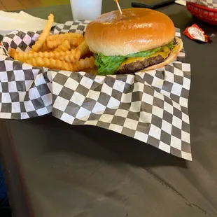 Hamburger and Fries