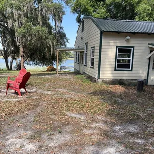 You can see the lake