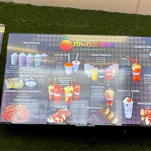 Part of the menu