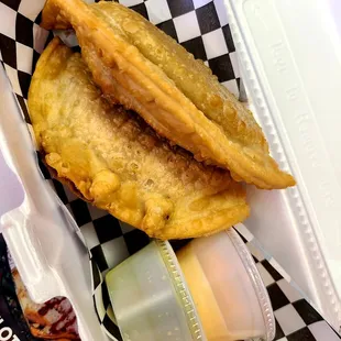 Beef and chicken empanada