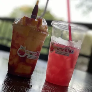 Watermelon drink and mangonada