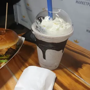 Milkshakes I think this was cookies and cream with booze