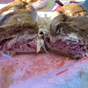 a cut in half sandwich