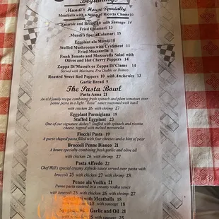 Menu Picture