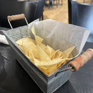a basket of chips