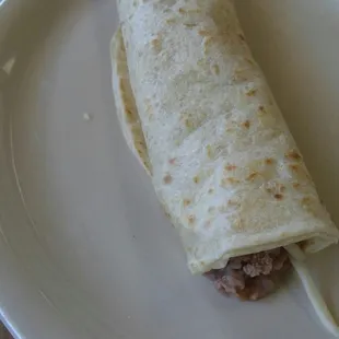 Cheese and beans Burrito