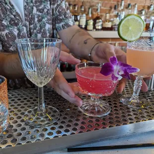 Beautiful drinks too