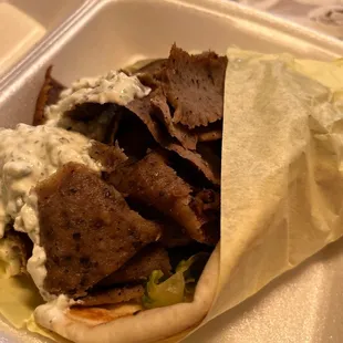 Largest gyro I&apos;ve ever had. So yummy