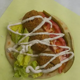 Falafel Pita Sandwich