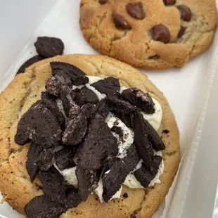 Cookies and cream and chocolate chip