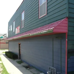 the side of the building
