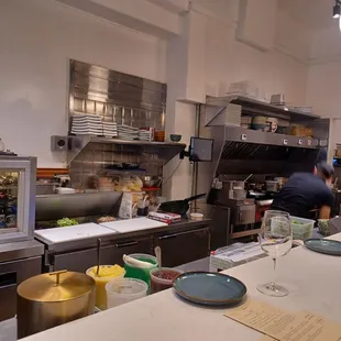 a chef in a commercial kitchen