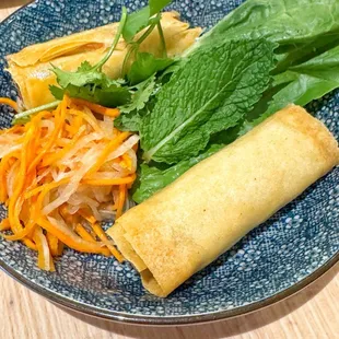 Fried egg rolls with pork