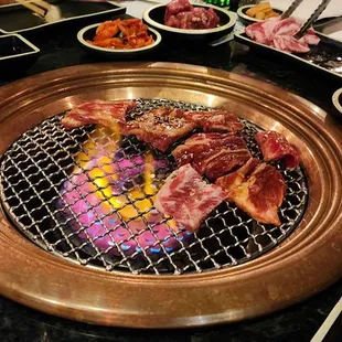 High quality meat for the Korean bbq