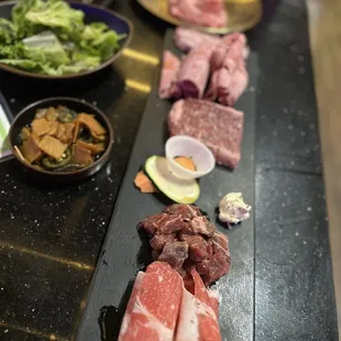 Premium beef sampler