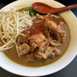 Curry karaage ramen