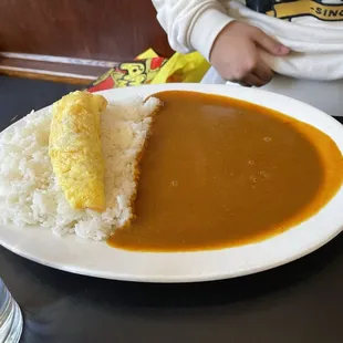 Omelet curry