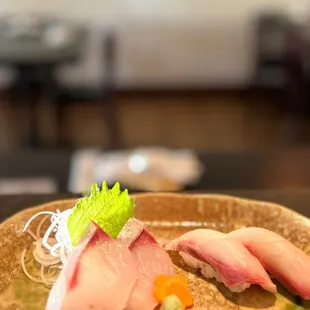 a plate of food on a table