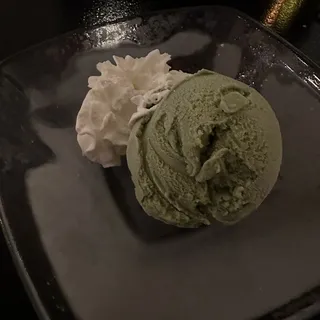 Scoop of Green Tea Ice Cream