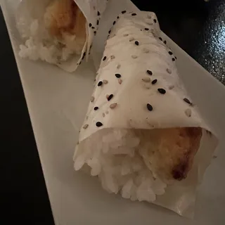Baked Crab Hand Roll with Soy Paper