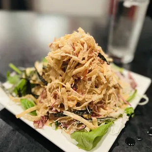 a plate of salad