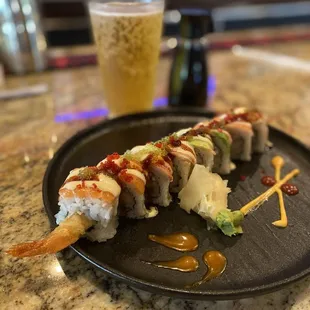 Off the &quot;Secret Menu&quot; hand made by the sushi guys, doesn&apos;t even have a name for the roll.  The sushi guys just surprised us!!