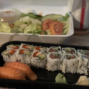 52. California Roll (B) 74. Spicy Tuna Roll Sake