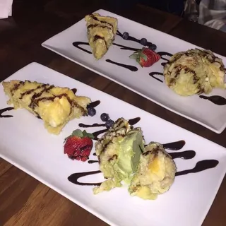 Green Tea Ice Cream Tempura