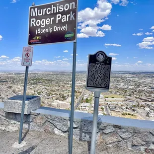 Marker from the scenic drive