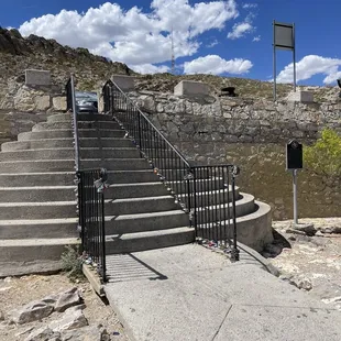Stairs down to the park