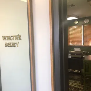 Detective's Office at Murder Escape