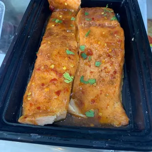 Honey chipotle salmon