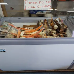 King crab legs and Giant Lobster Tails